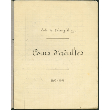 Cours d'adultes