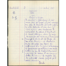 Certificat d'études 1957. Canton de Damville. Dictée-questions