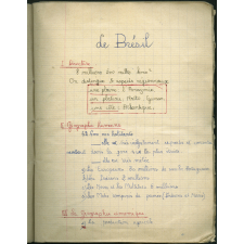Cahier de Géographie