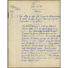 Certificat d'études 1957. Canton de Damville. Rédaction