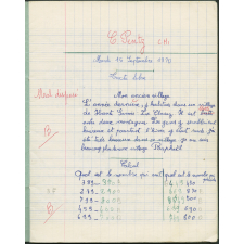 Cahier journalier