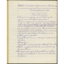 Cahier journalier - Année scolaire 1931-1932