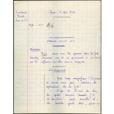 BEPC 1957. Collège de Damville. Rédaction