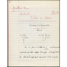 Cahier de devoirs