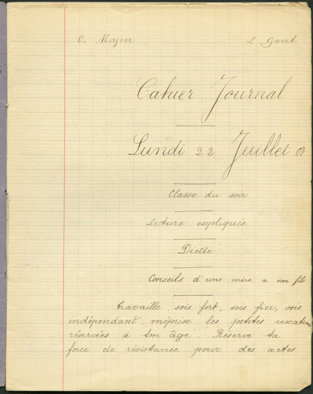 Cahier journal