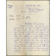 BEPC 1957. Collège de Damville. Devoir de français
