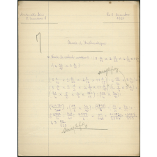 Devoir d'arithmétique