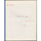 Cahier du jour