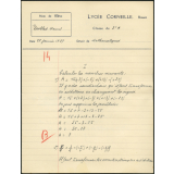 Mathématiques - Lycée Corneille, Rouen, classe de 3ième A