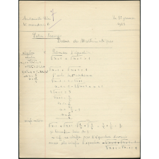 Devoir de mathématiques