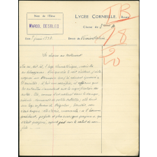 Version latine - Lycée Corneille, Rouen, classe de 3ième A