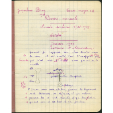 Cahier de devoirs mensuels