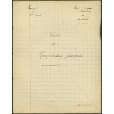 ''Cahier de Compositions françaises