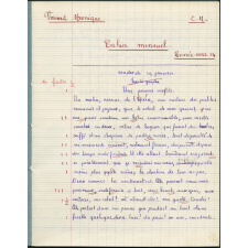 Cahier mensuel