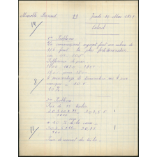 Certificat d'études 1957. Canton de Damville. Devoir de calcul