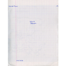 ''Cahier de Géographie''