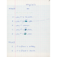 Cahier de brouillon