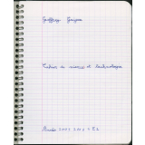 Cahier de sciences et technologie
