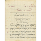 Cahier mensuel