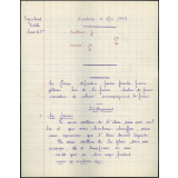 BEPC 1957. Collège de Damville. Devoir de physique