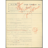 Dissertation - Lycée Corneille, Rouen, classe de 3ième A