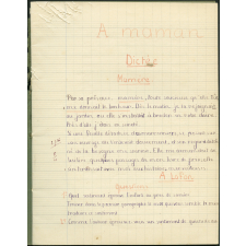 Cahier journalier