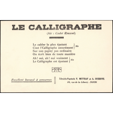 Le Calligraphe : l'Air de Cadet Roussel