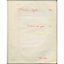 Cahier du jour n°2
