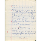 Cahier journalier
