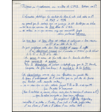 Réponse au questionnaire aux maîtres de CM2. Entrée en 6e