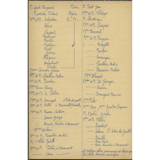 Distribution des Prix - 1960 - Liste de donateurs et brouillon du discours à ses élèves