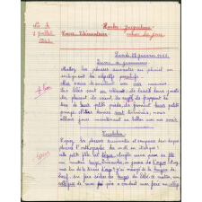 Cahier du jour
