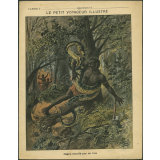 Nègre étouffé par un boa : Le petit voyageur illustré