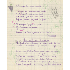 Cahier de poésies