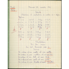 Cahier journalier