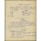 Cahier journalier
 