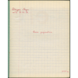Cahier 