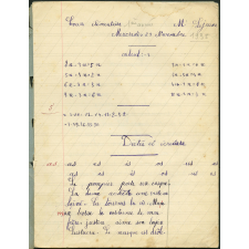 Cahier journalier