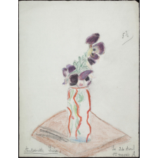 fleurs dans un vase.