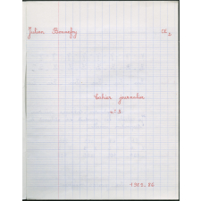 Cahier journalier n°3