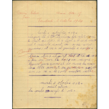 Cahier de devoirs du jour
