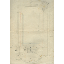 4 croquis pour l'aménagement du terrain de sport de La Madeleine-de-Nonancourt