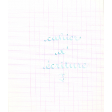 Cahier d'écriture