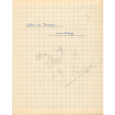Cahier de français
