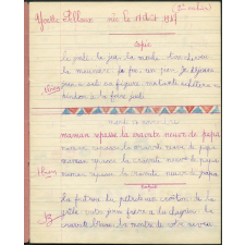 Cahier journalier