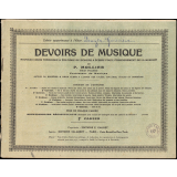 Devoirs de musique. 3e cahier
