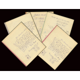 5 cahiers journaliers - Année scolaire 1928-1929