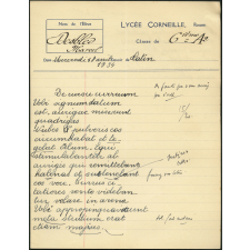 Devoir de latin - Lycée Corneille, Rouen, classe de 6ième A2