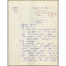 BEPC 1958. Collège de Damville. Physique