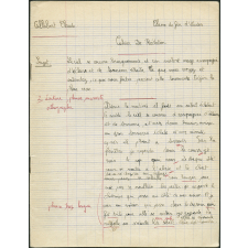 Cahier de rédaction